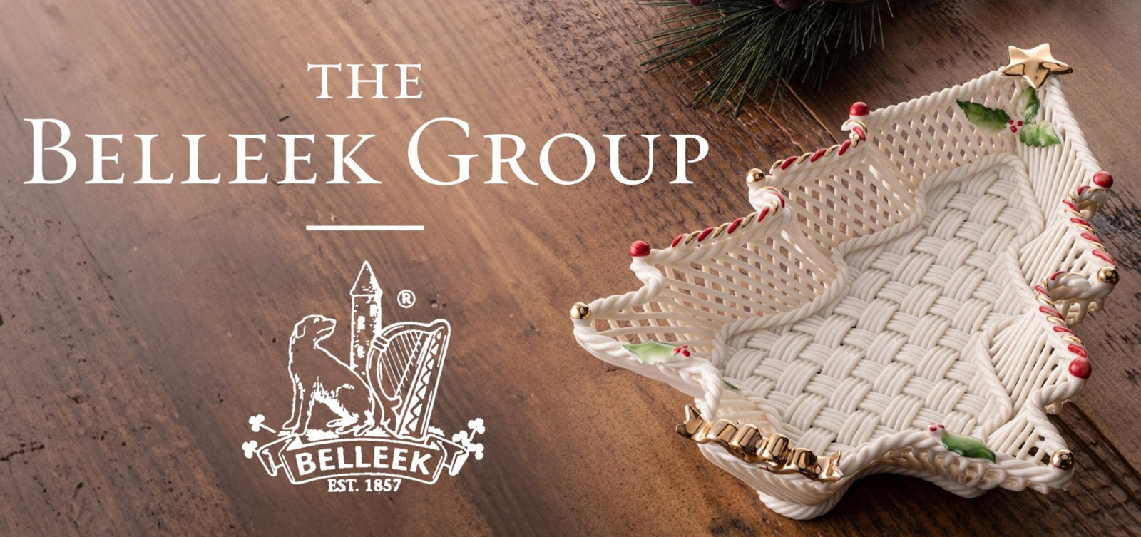 Belleek fine china Christmas decorations