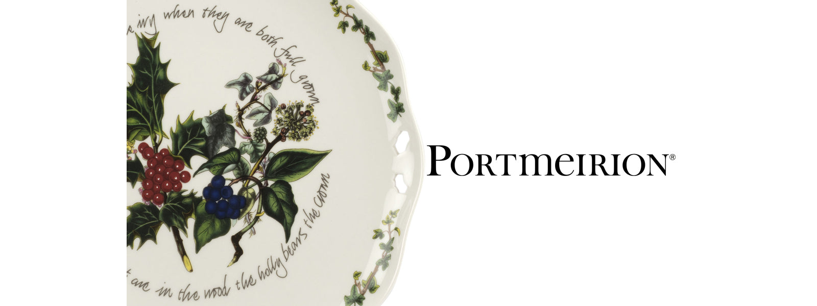 Portmeirion Holly and Ivy Christmas Tableware