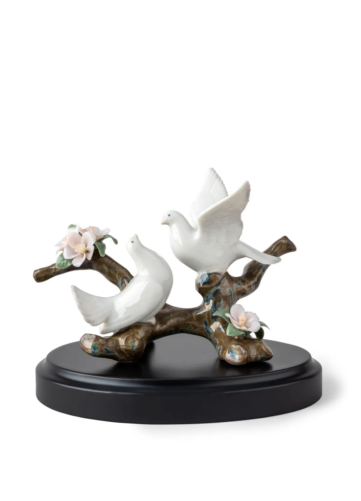Lladro Doves on a Cherry Tree