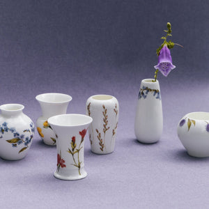 Hutschenreuther Forget Me Not Mini Vase-Goviers