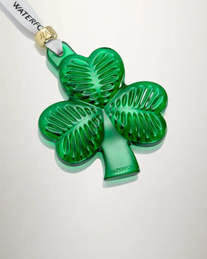 Waterford Christmas Mini Shamrock Green Ornament