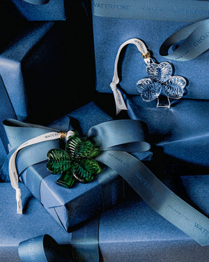 Waterford Christmas Mini Shamrock Green Ornament