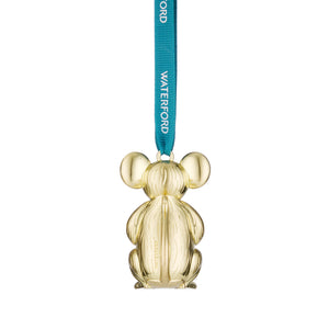 Waterford Christmas Metal Mouse Golden Ornament