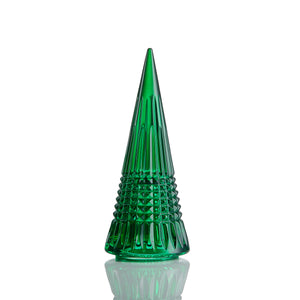 Waterford Christmas Crystal Large Green Standing Tree