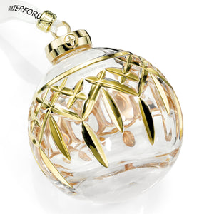 Waterford Christmas Crystal Lismore Bauble Gilded