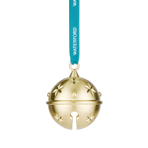Waterford Christmas Metal Bell Golden Ornament
