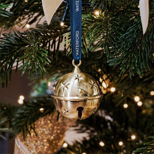 Waterford Christmas Metal Bell Golden Ornament