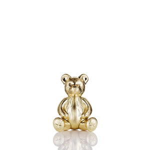 Waterford Christmas Metal Standing Golden Teddy