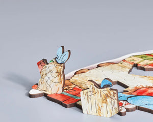 Wentworth Happy Christmas Peter Children's Wooden Puzzle - 15 Large Pieces