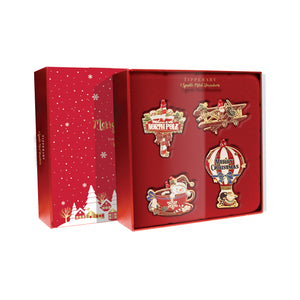 Tipperary Sparkle Merry Christmas Christmas Tree Decorations Set of 4-Goviers