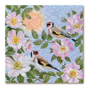 Victory Wooden Puzzles Goldfinches & Wild Roses