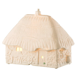 Belleek Classic Thatched Cottage Luminaire-Goviers