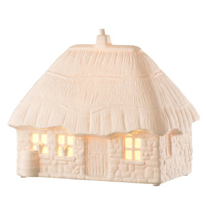 Belleek Classic Thatched Cottage Luminaire-Goviers