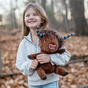 Roamies By Allen Designs Clover the Highland Cow Plush Toy - Large-Goviers