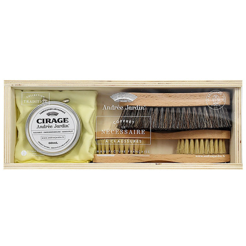 Andree Jardin Shoe Care Kit, 5 piece-Home-Goviers