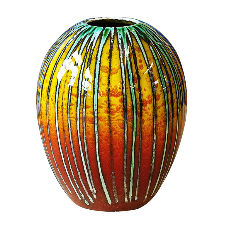 Anita Harris Brimstone Delta Vase 15cm-Goviers