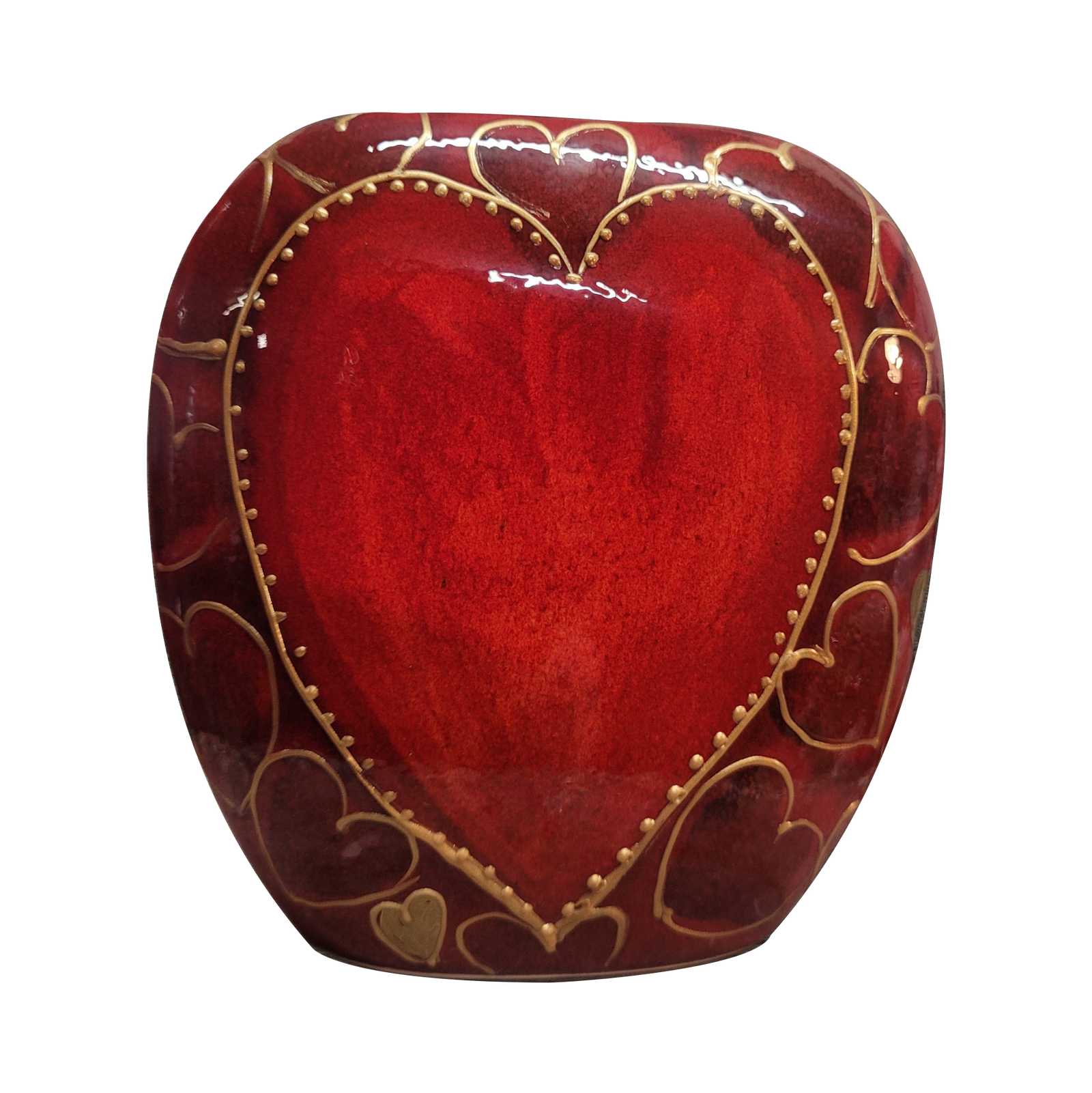 Anita Harris Heart Vase 12cm-Goviers