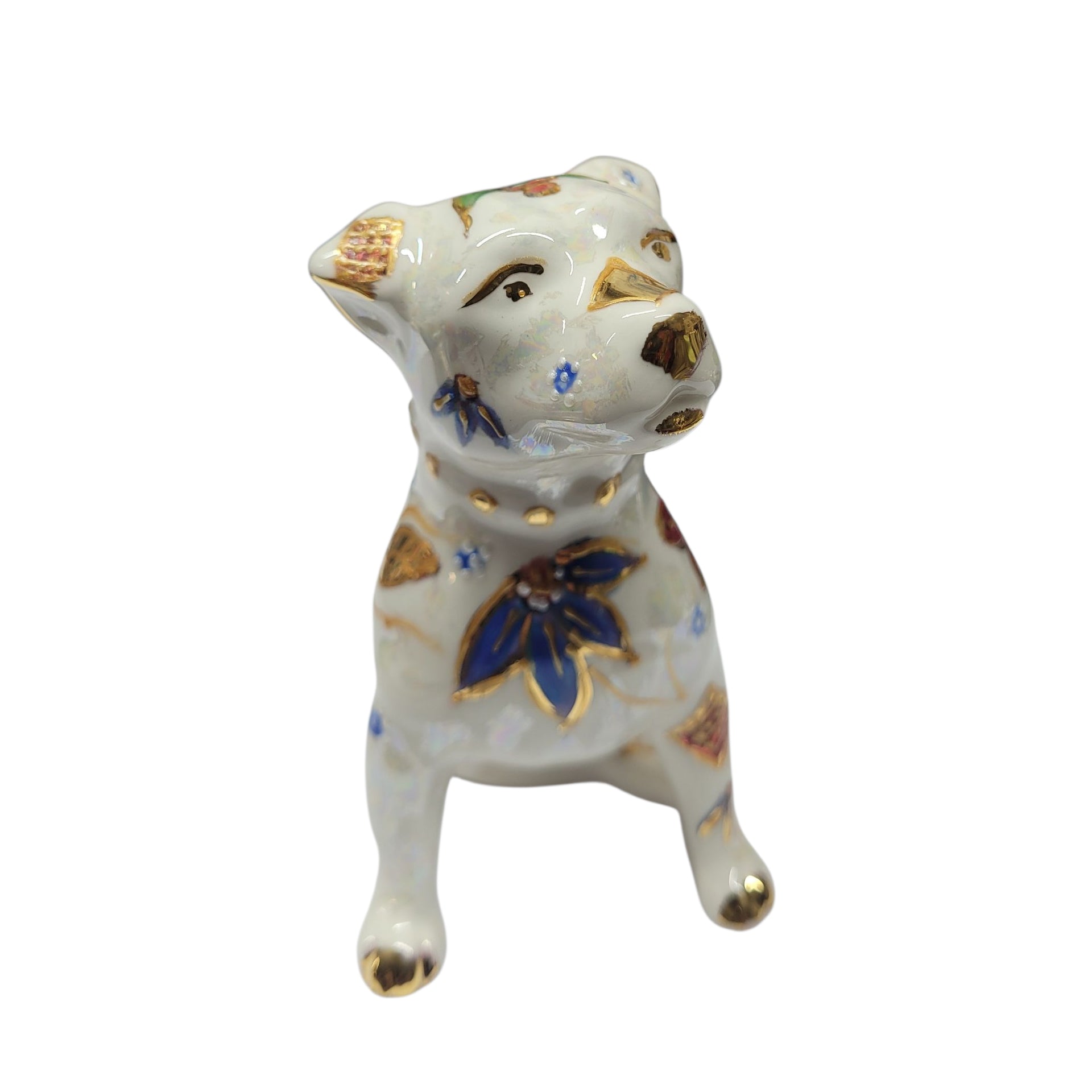 Anita Harris Imari Staffordshire Bull Terrier-Goviers