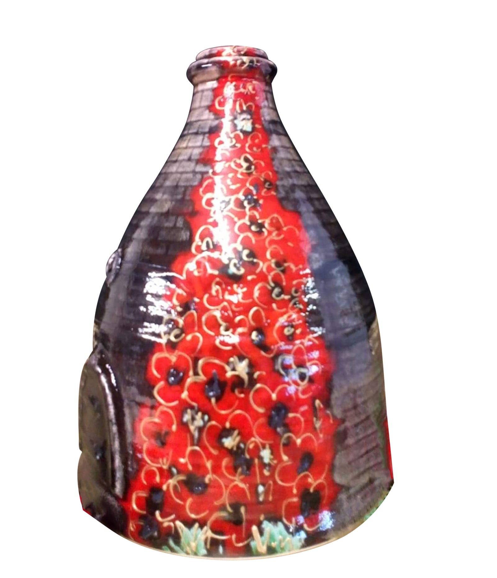 Anita Harris Poppies Bottle Oven-Goviers