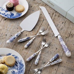Aynsley Archive Blue Pastry Set-Goviers