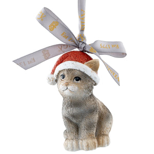 Aynsley Christmas Kitten Hanging Ornament-Goviers