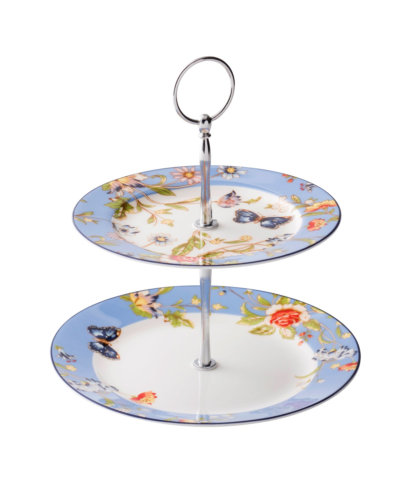 Aynsley Cottage Garden Two Tiered Cake Stand-Goviers