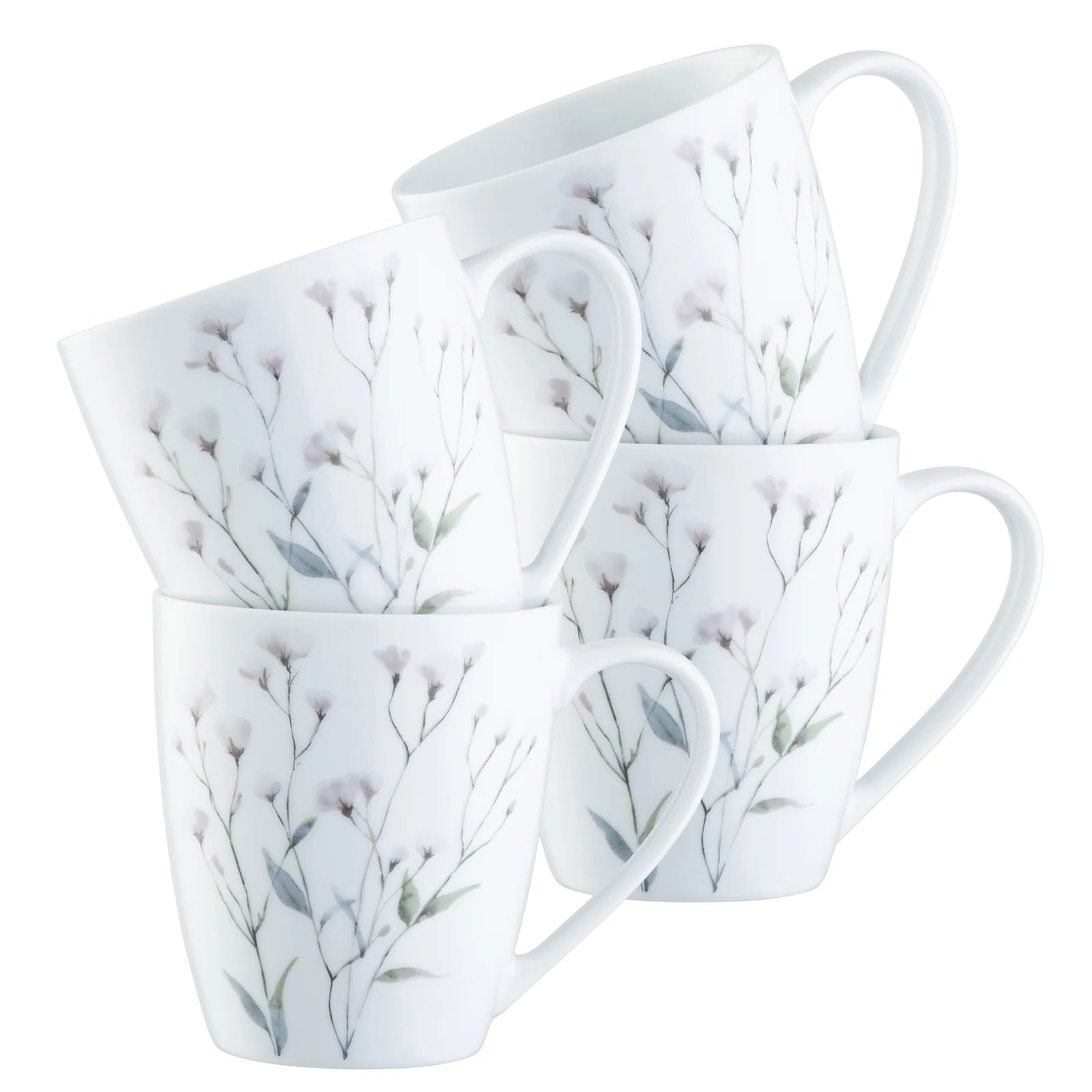 Aynsley Cotton Blossom Set of 4 Mugs-Goviers