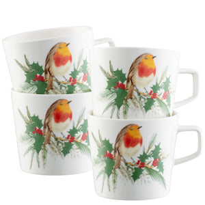 Aynsley Robin Mugs Set of 4-Goviers