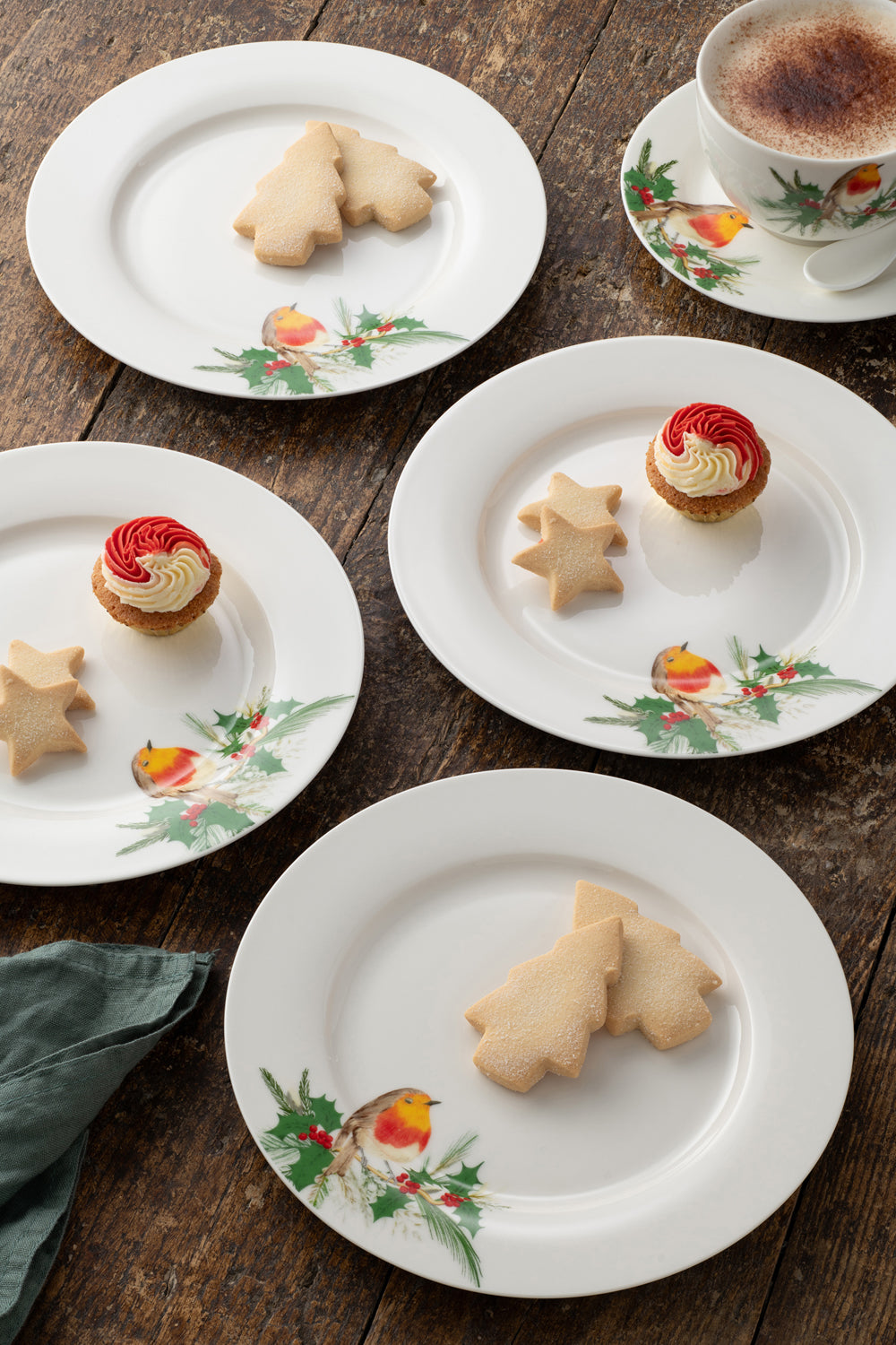 Aynsley Robin Teaplates Set of 4-Goviers