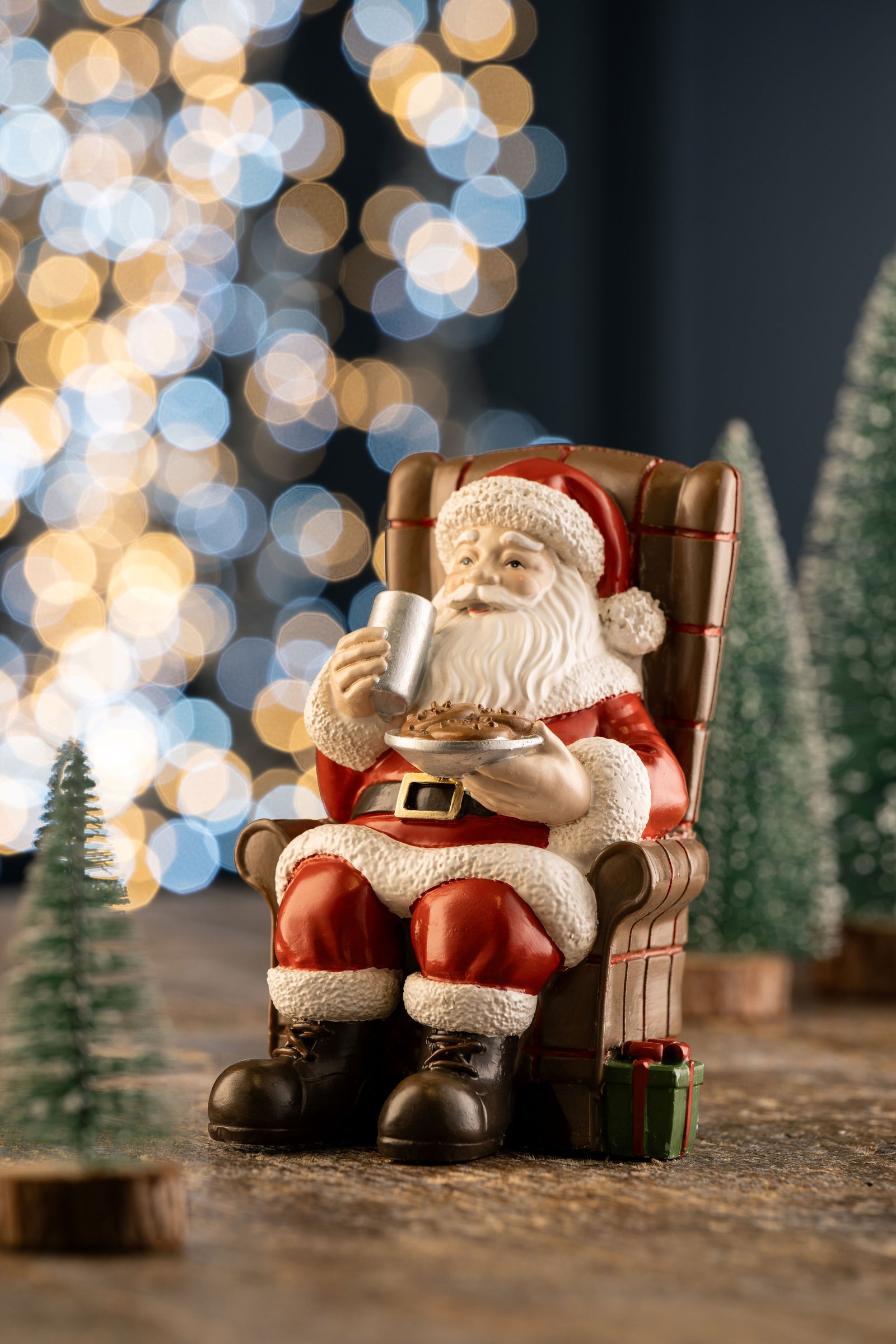 Aynsley Santa Milk & Cookies Figurine-Goviers