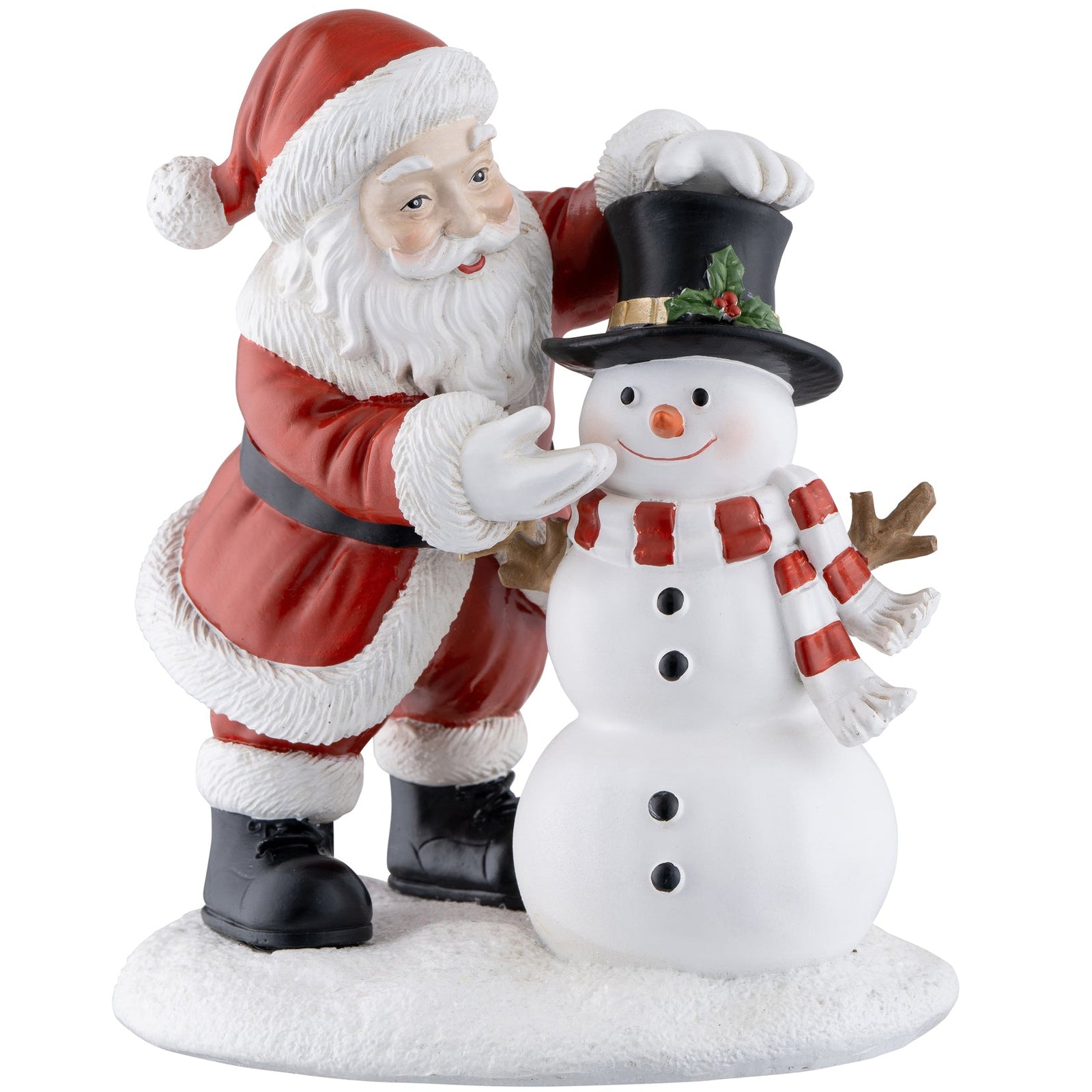 Aynsley Santa & Snowman Figurine-Goviers