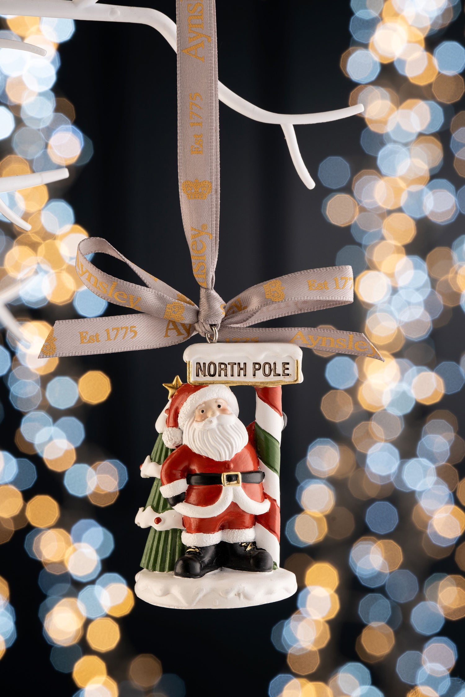 Aynsley Santa at the North Pole Hanging Ornament-Goviers
