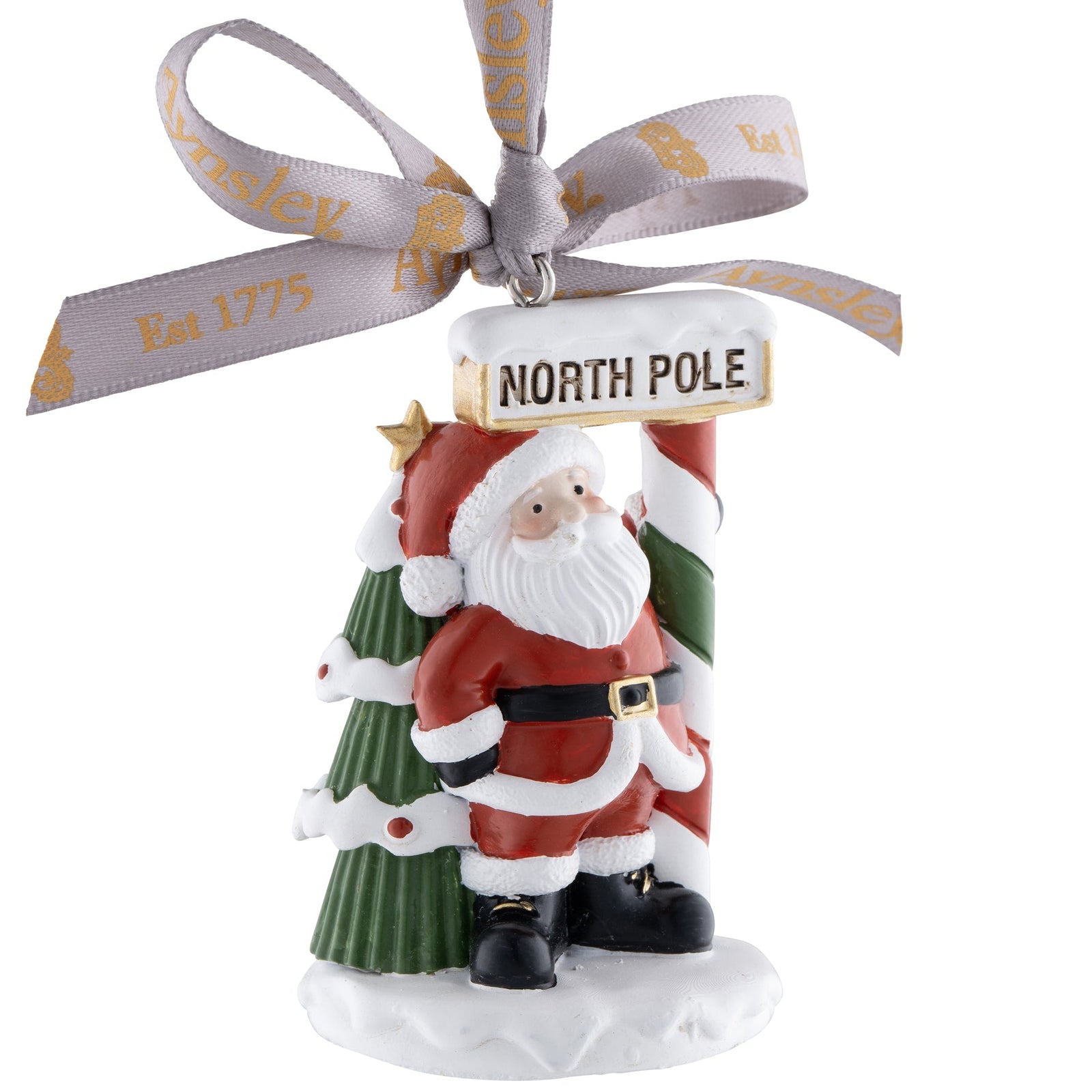 Aynsley Santa at the North Pole Hanging Ornament-Goviers