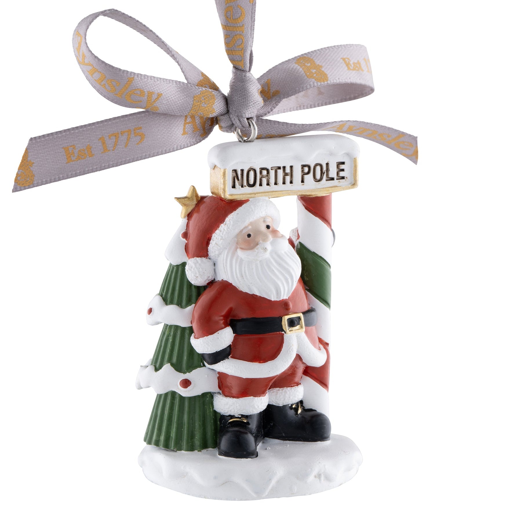 Aynsley Santa at the North Pole Hanging Ornament-Goviers