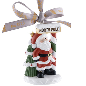 Aynsley Santa at the North Pole Hanging Ornament-Goviers
