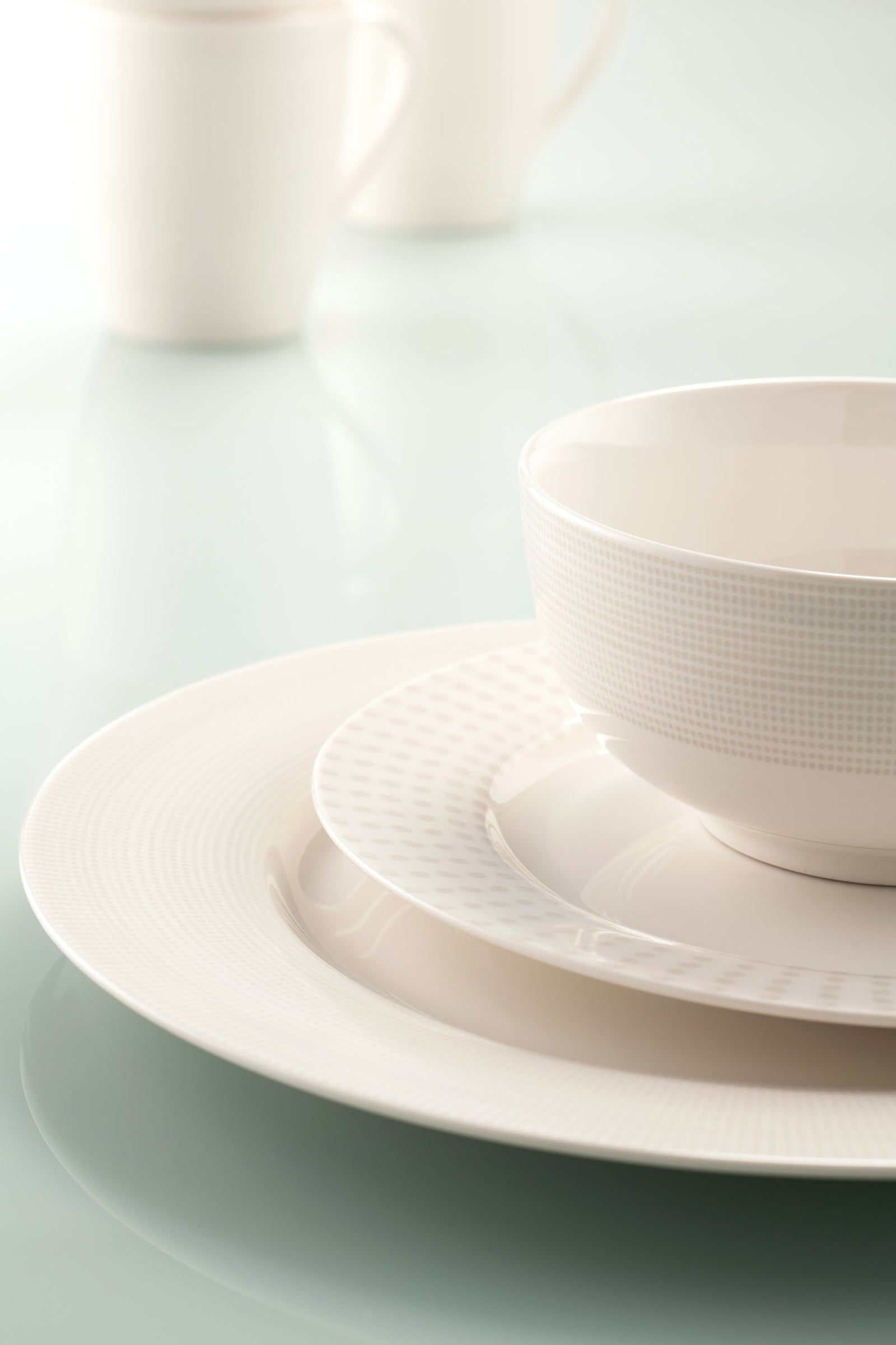 Aynsley Spots & Dots Warm Grey 12 Piece Set-Goviers