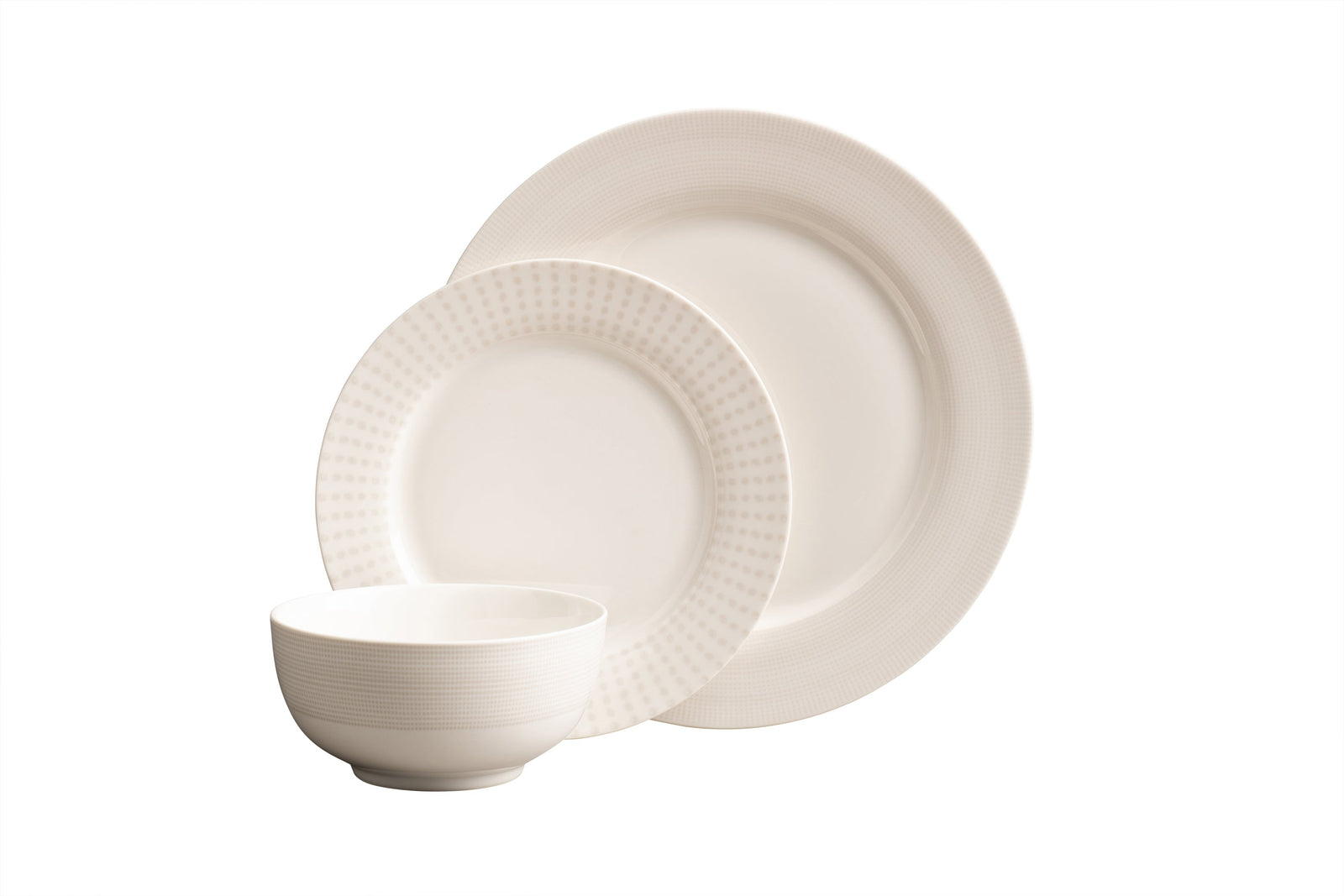 Aynsley Spots & Dots Warm Grey 12 Piece Set-Goviers