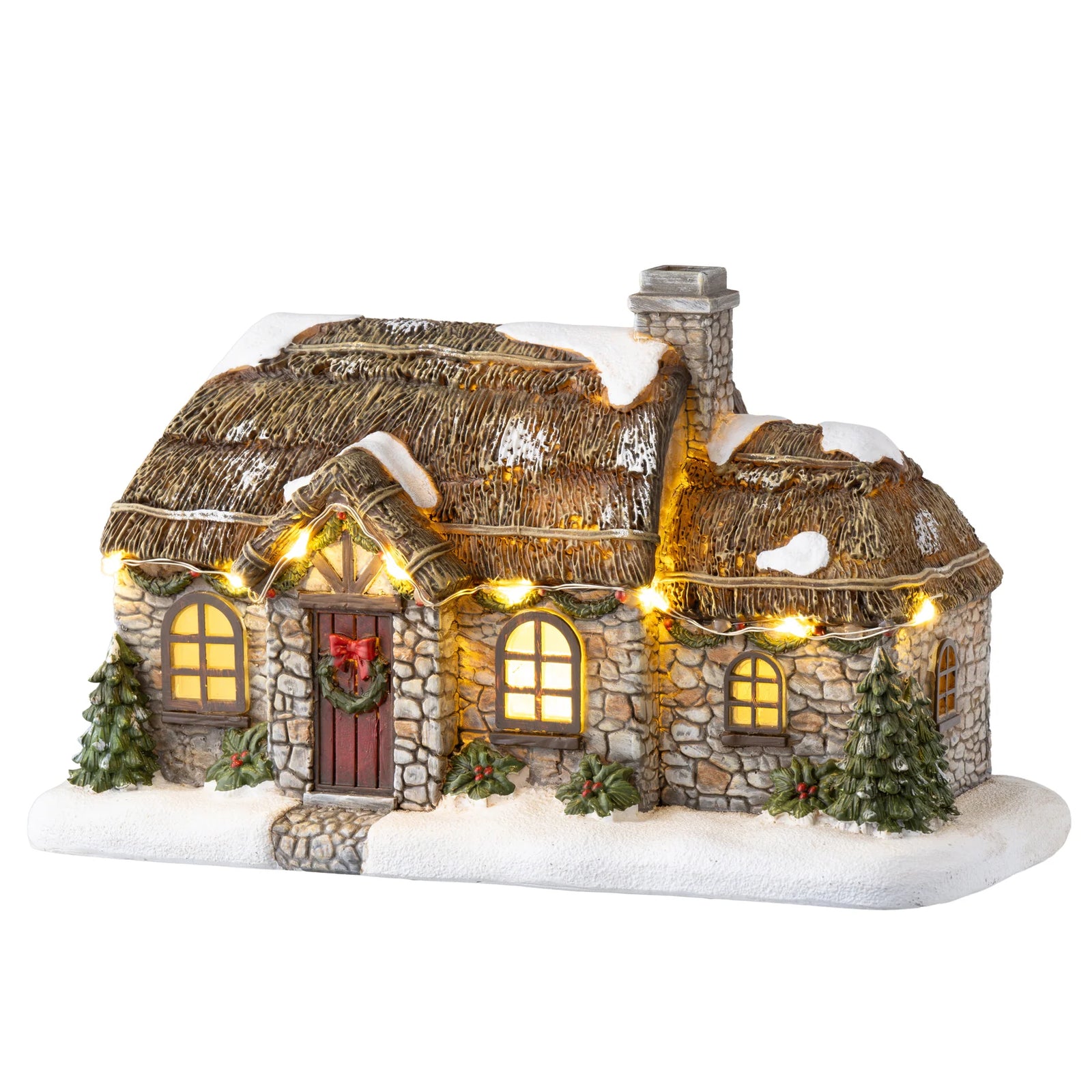 Aynsley Stone Thatched Cottage LED-Goviers