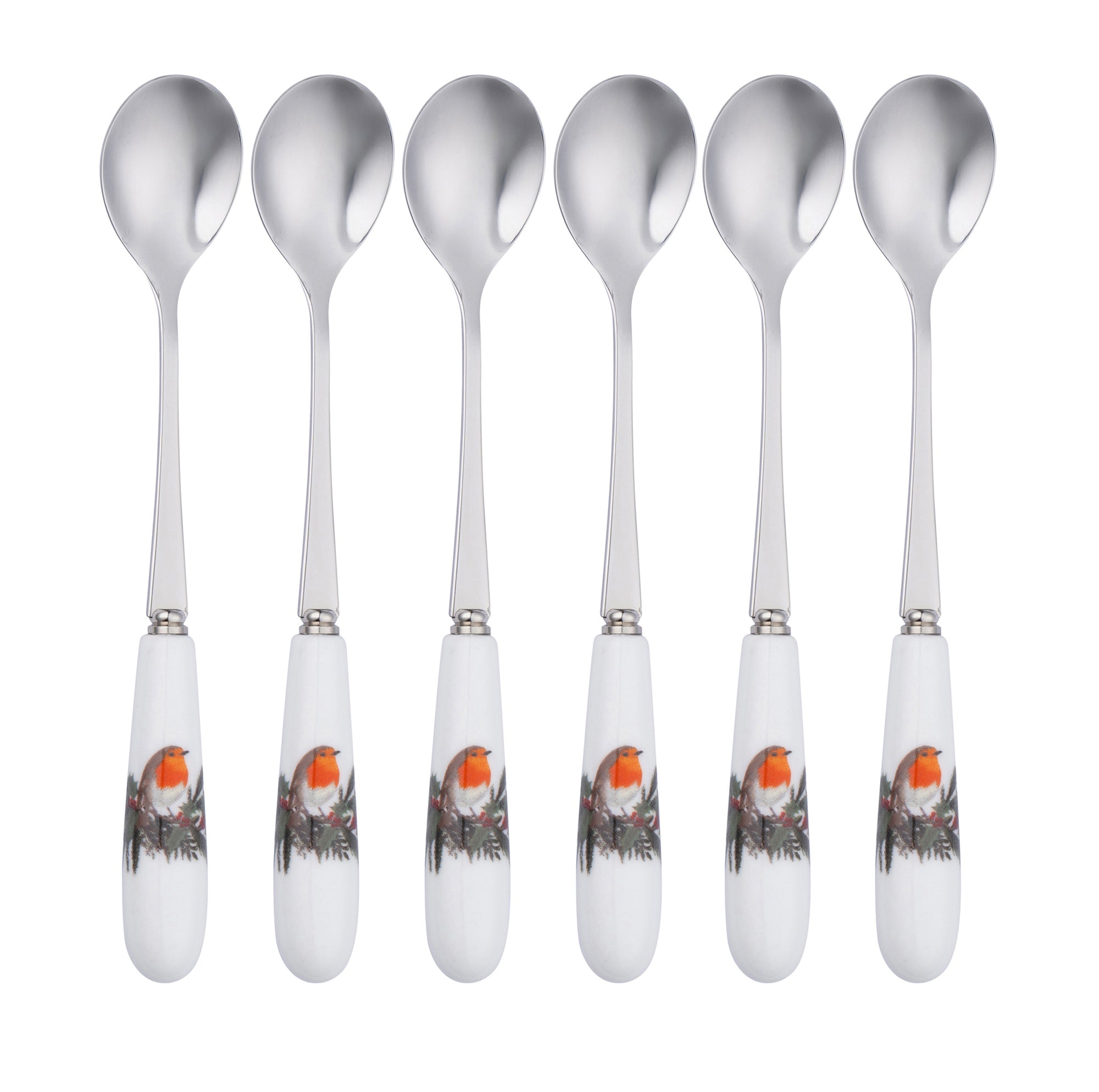 Aysnley Robin Teaspoons Set of 6-Goviers