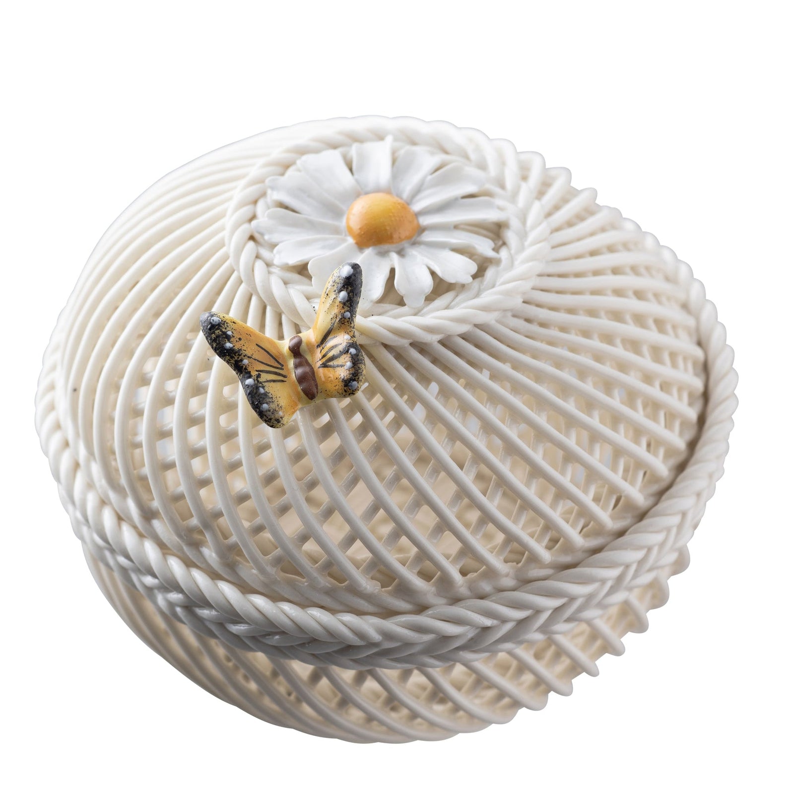 Belleek April Daisy Basket-Goviers