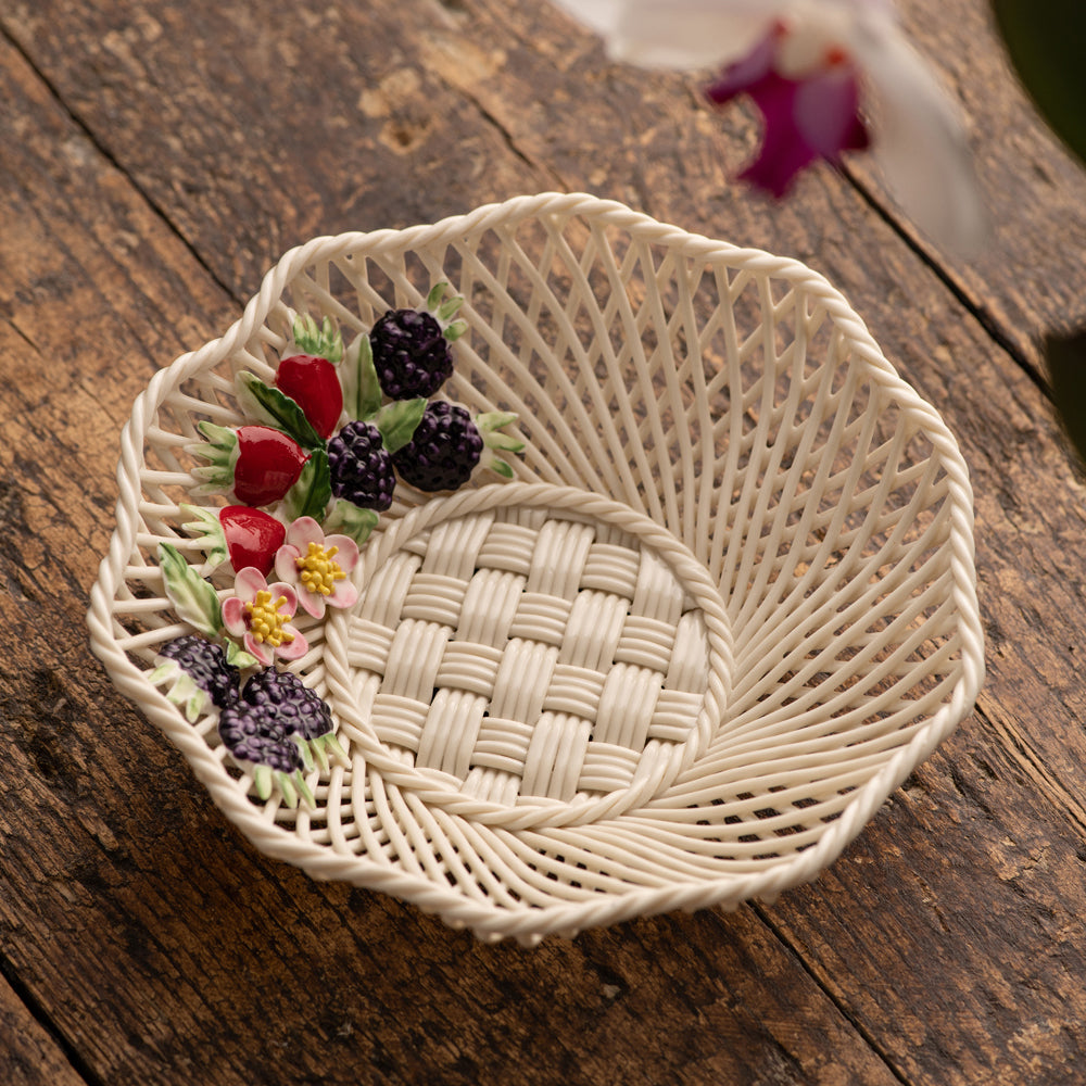 Belleek Autumn Wild Irish Hedgerow Basket-Christmas-Goviers