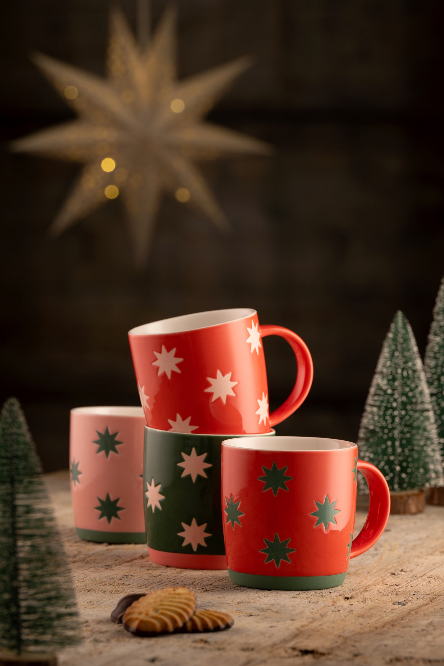 Belleek Bright Star Mug Set of 4-Goviers