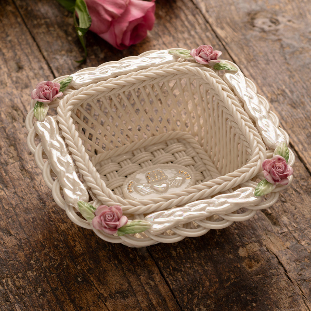Belleek Claddagh Friendship Basket-Christmas-Goviers