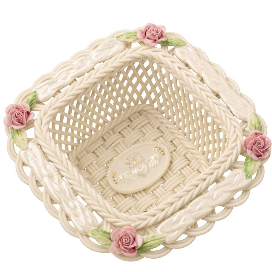 Belleek Claddagh Friendship Basket-Christmas-Goviers