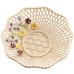 Belleek Classic Wild Irish Hedgerow Spring Basket-Goviers