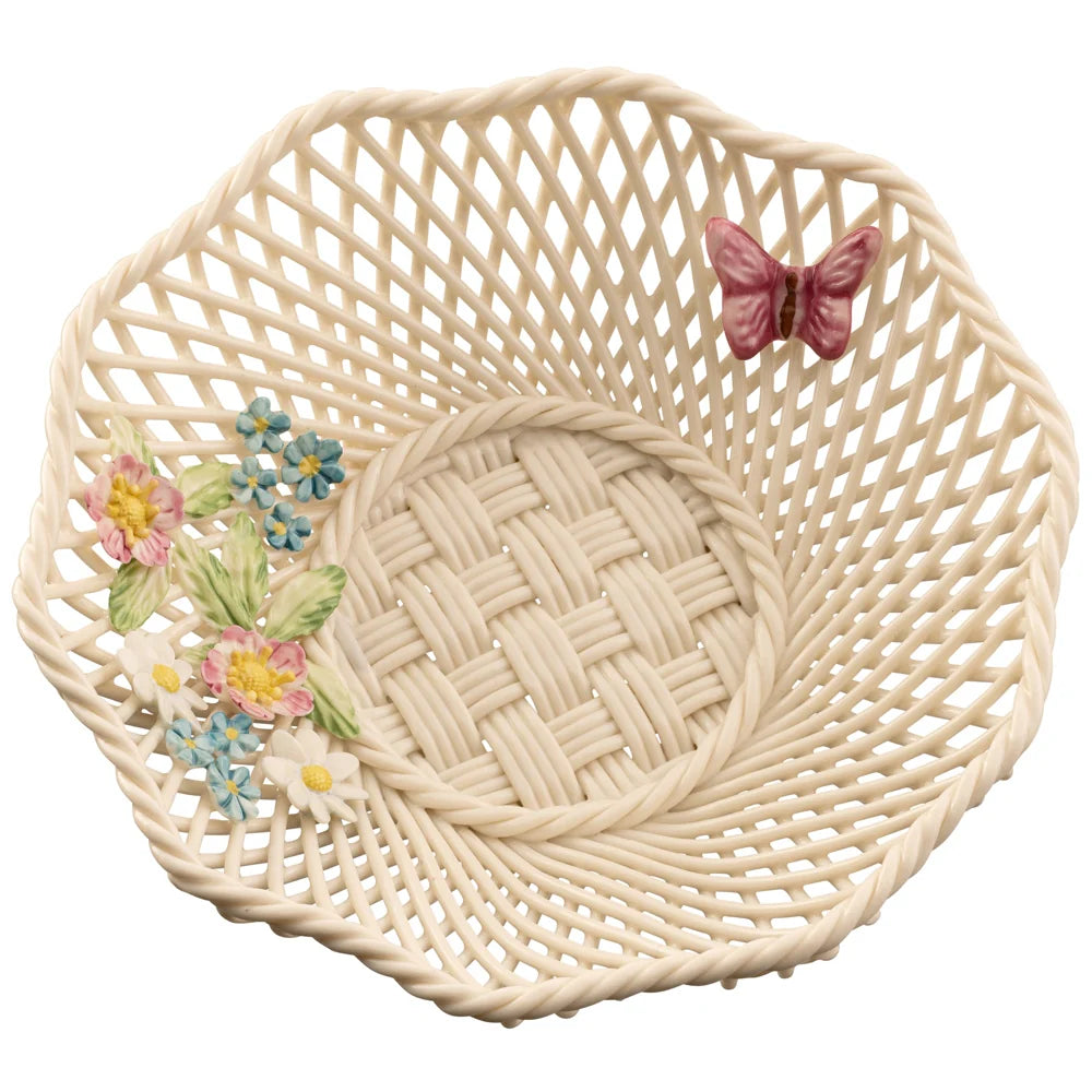 Belleek Classic Wild Irish Hedgerow Summer Basket-Goviers