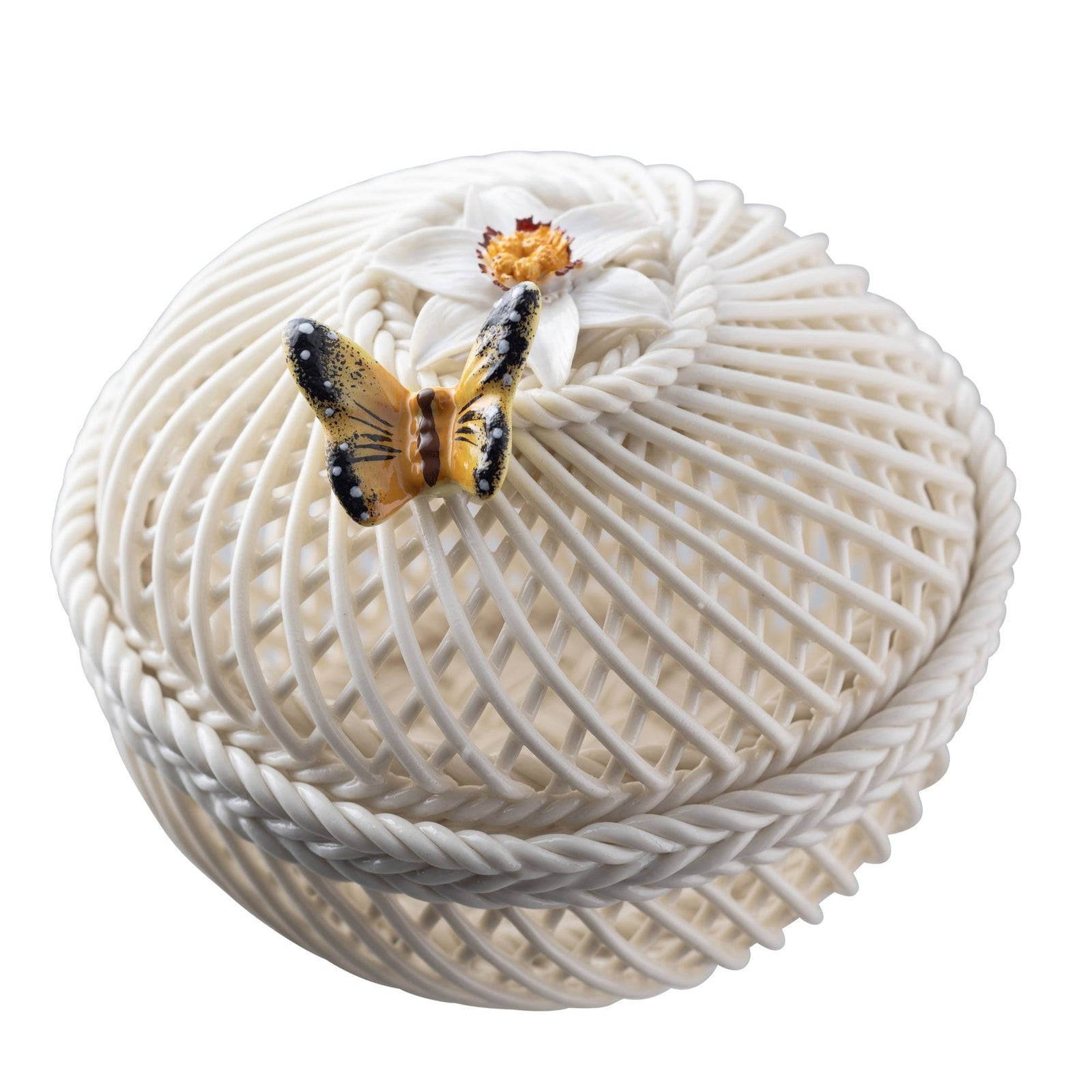 Belleek December Narcissis Basket-Goviers