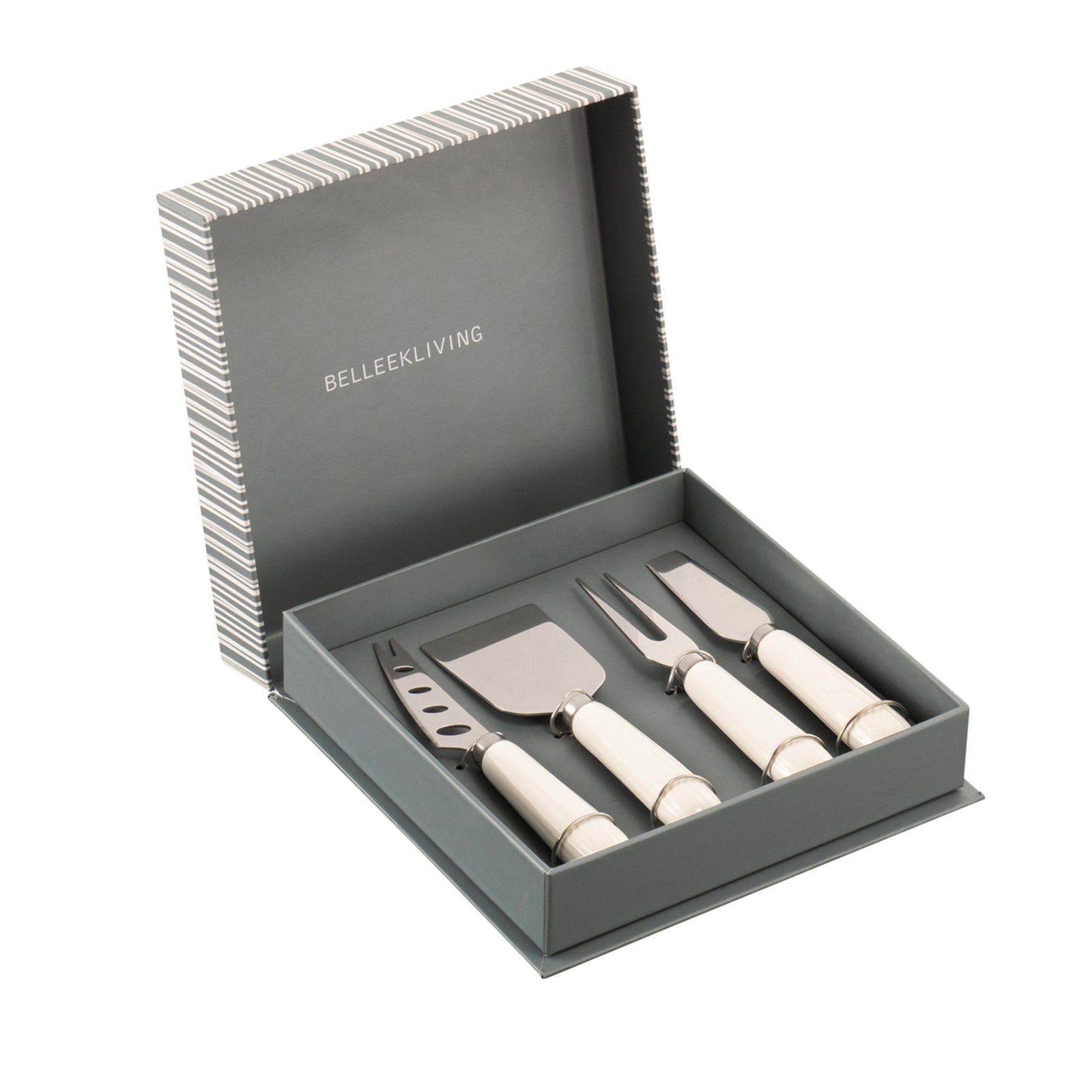 Belleek Erne Cheese Knife Set of 4-Goviers