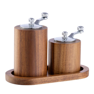 Belleek Living Acacia Salt & Pepper Mill Grinder Set-Goviers