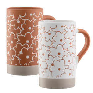 Belleek Living Daisy Tall Mugs Set of 2-Goviers